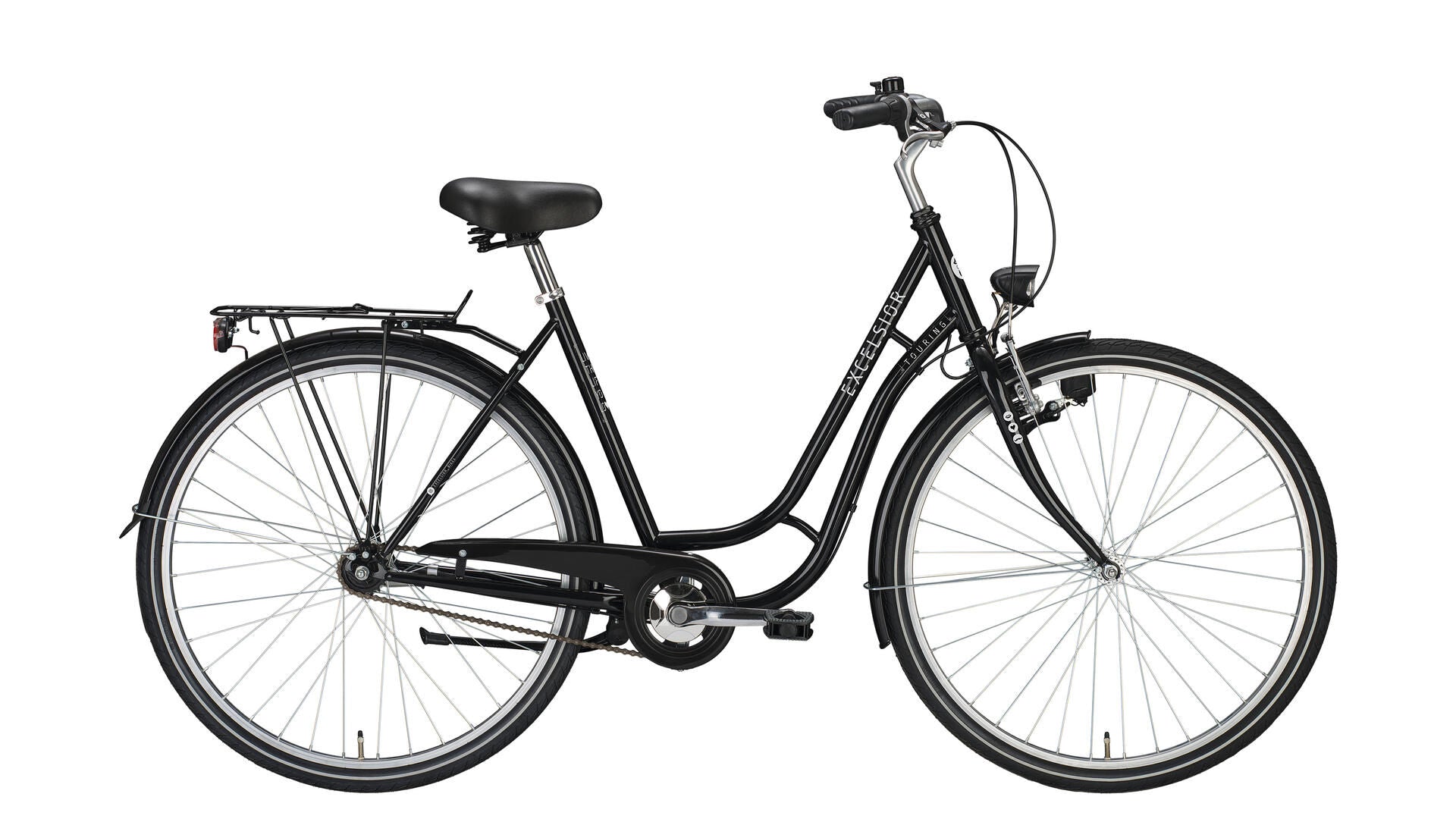 Mod de cyclotourisme urbain Excelsior. 24 vélo de randonnée 28 53 tour 3sp noir