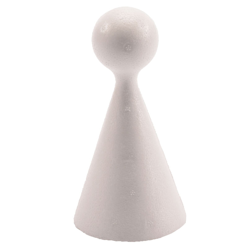 Vaessen creative • figurine cône en polystyrène 15cm
