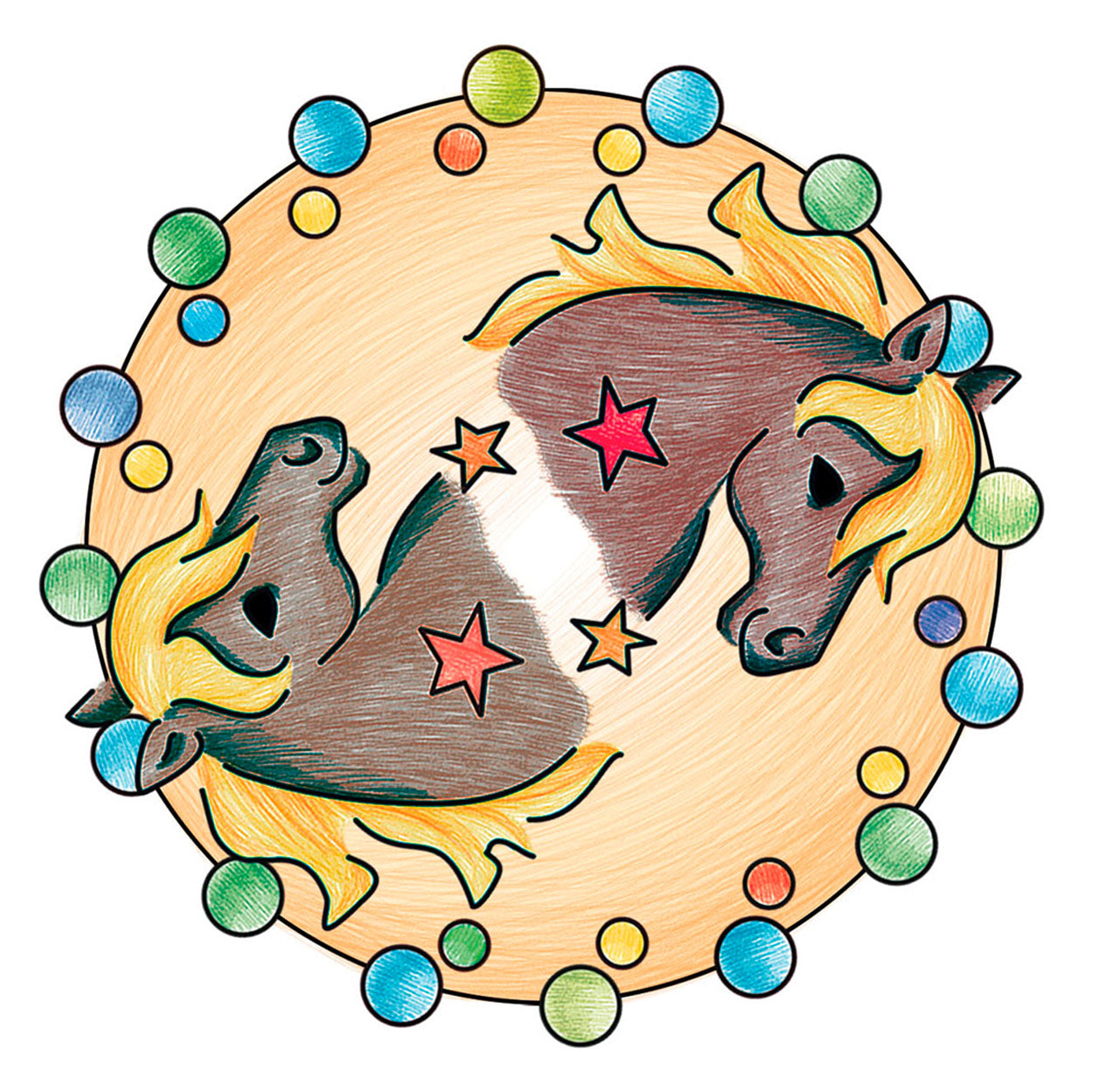 Mini Mandala Designer - Chevaux