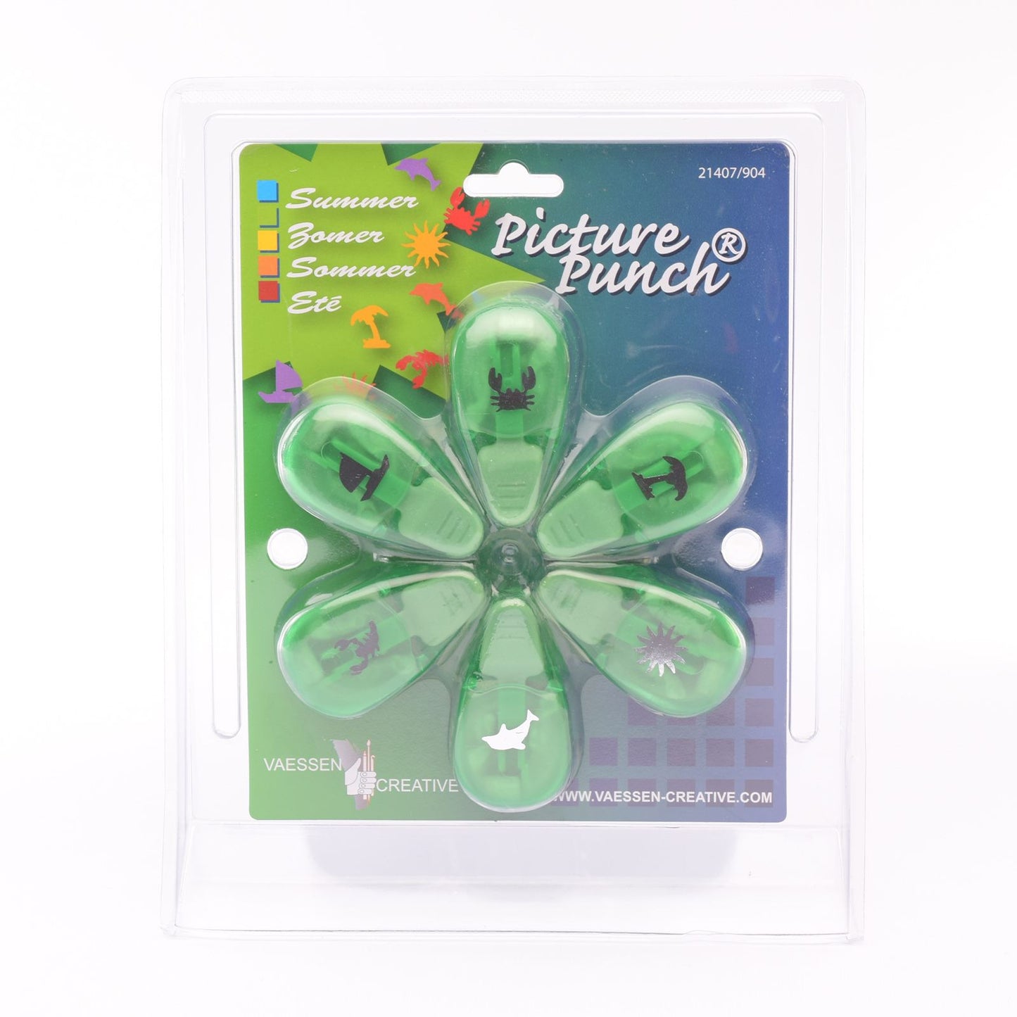 Vaessen creative • set de poinçons figurines été 6 pcs.