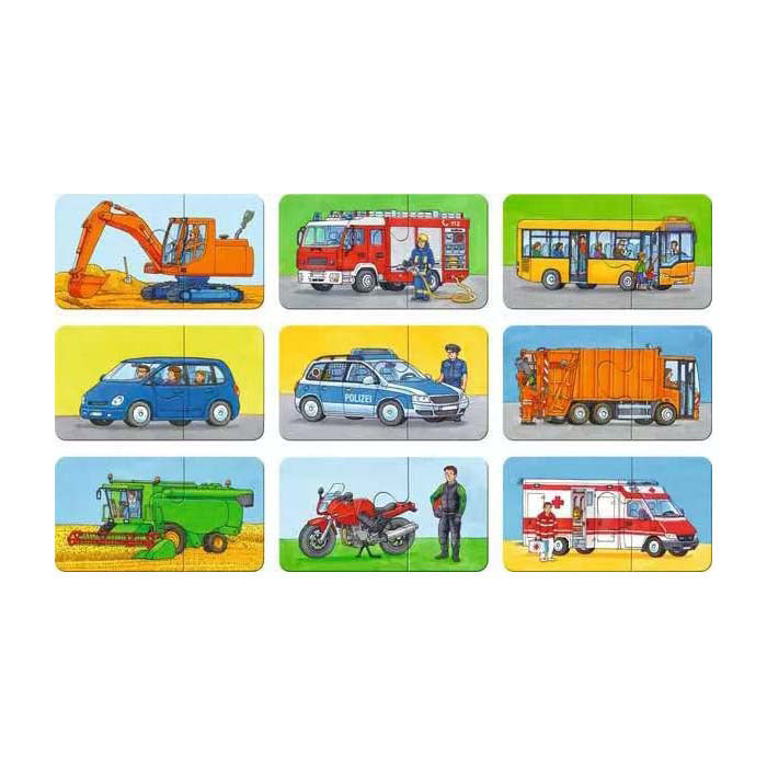 Ravensburger - Puzzle des véhicules spéciaux 9x2st.