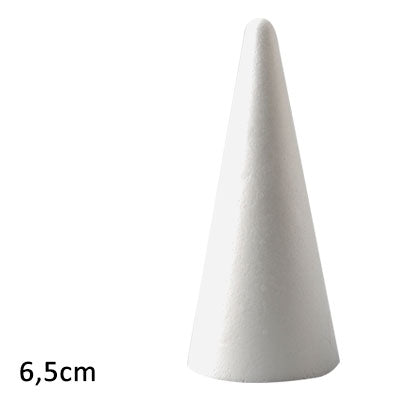Vaessen creative • cône en polystyrène 6,5 cm