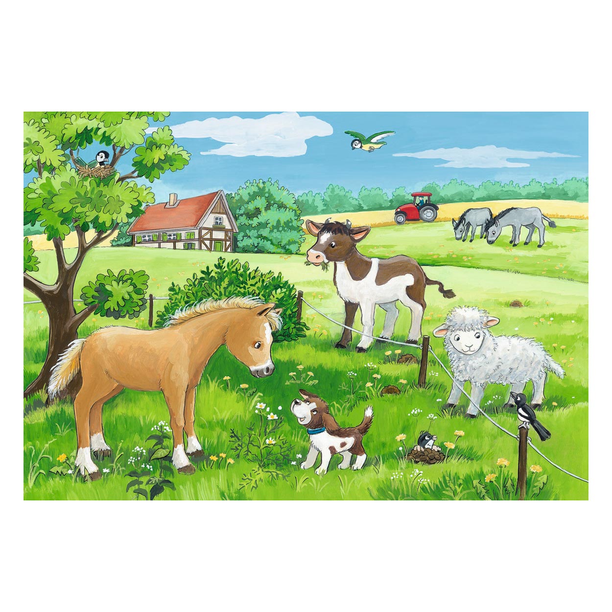 Ravensburger - Jeunes animaux à la campagne 2x12 pièces