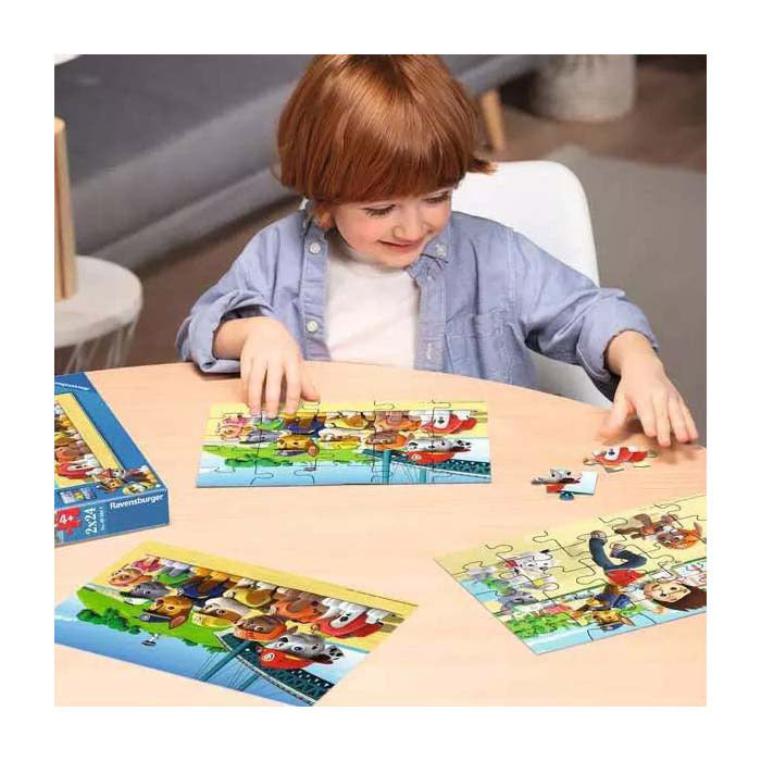 Ravensburger Puzzle Brave Dogs, 2x24st.