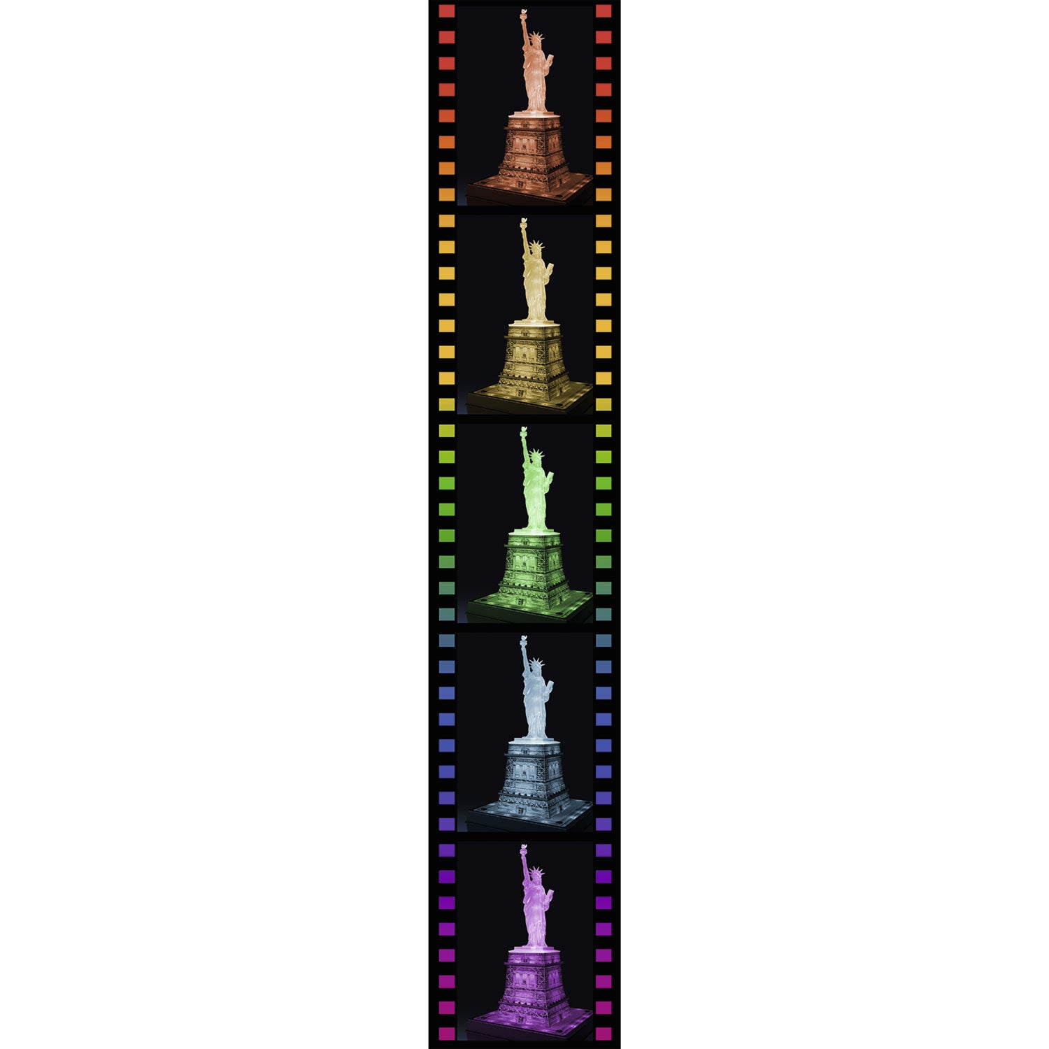 Ravensburger - Puzzle 3D - Édition de nuit de la Statue de la Liberté