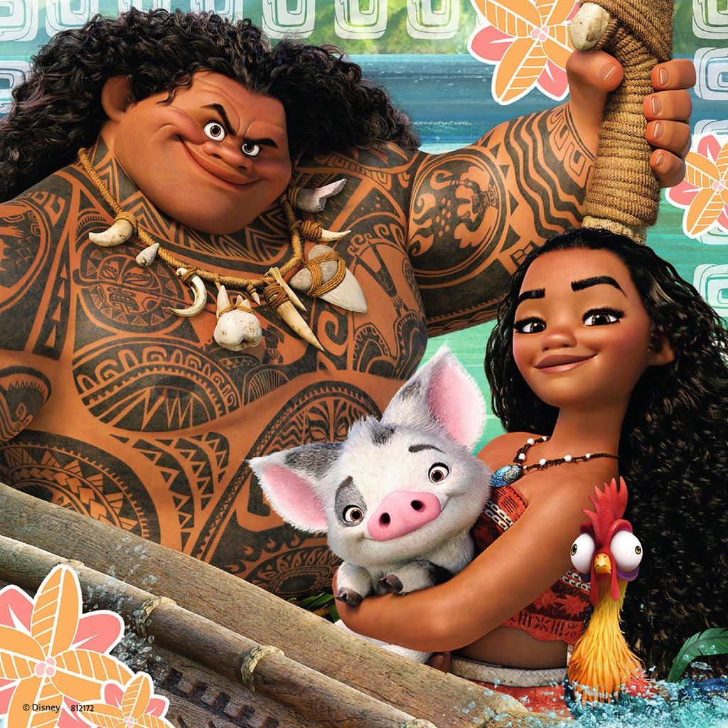 Ravensburger Disney Le voyage de découverte de Vaiana, 3x49pcs.