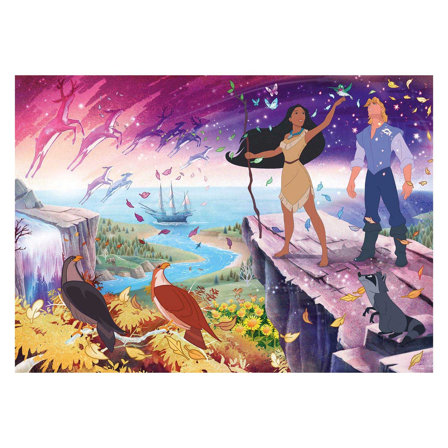 Puzzle de jambe Disney Pocahontas, 1000st.