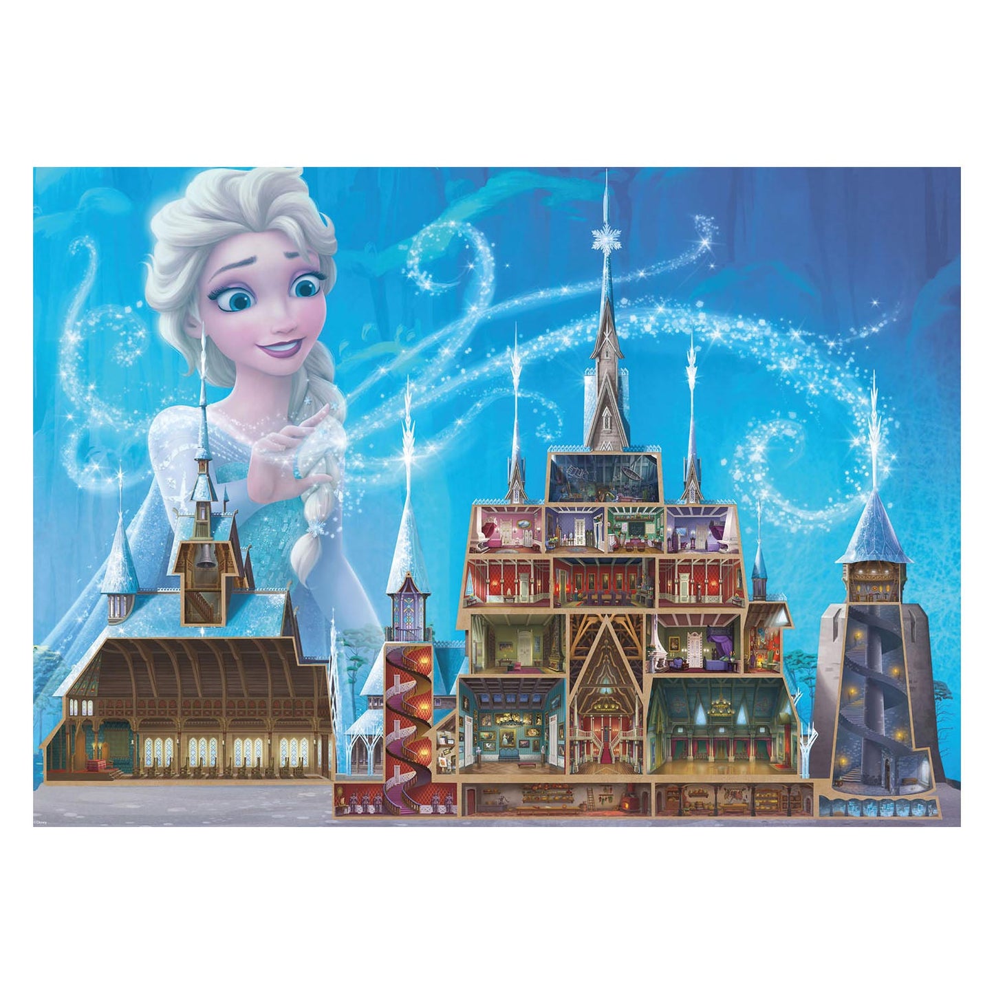 Ravensburger Puzzle Disney Castles - Elsa, 1000st.