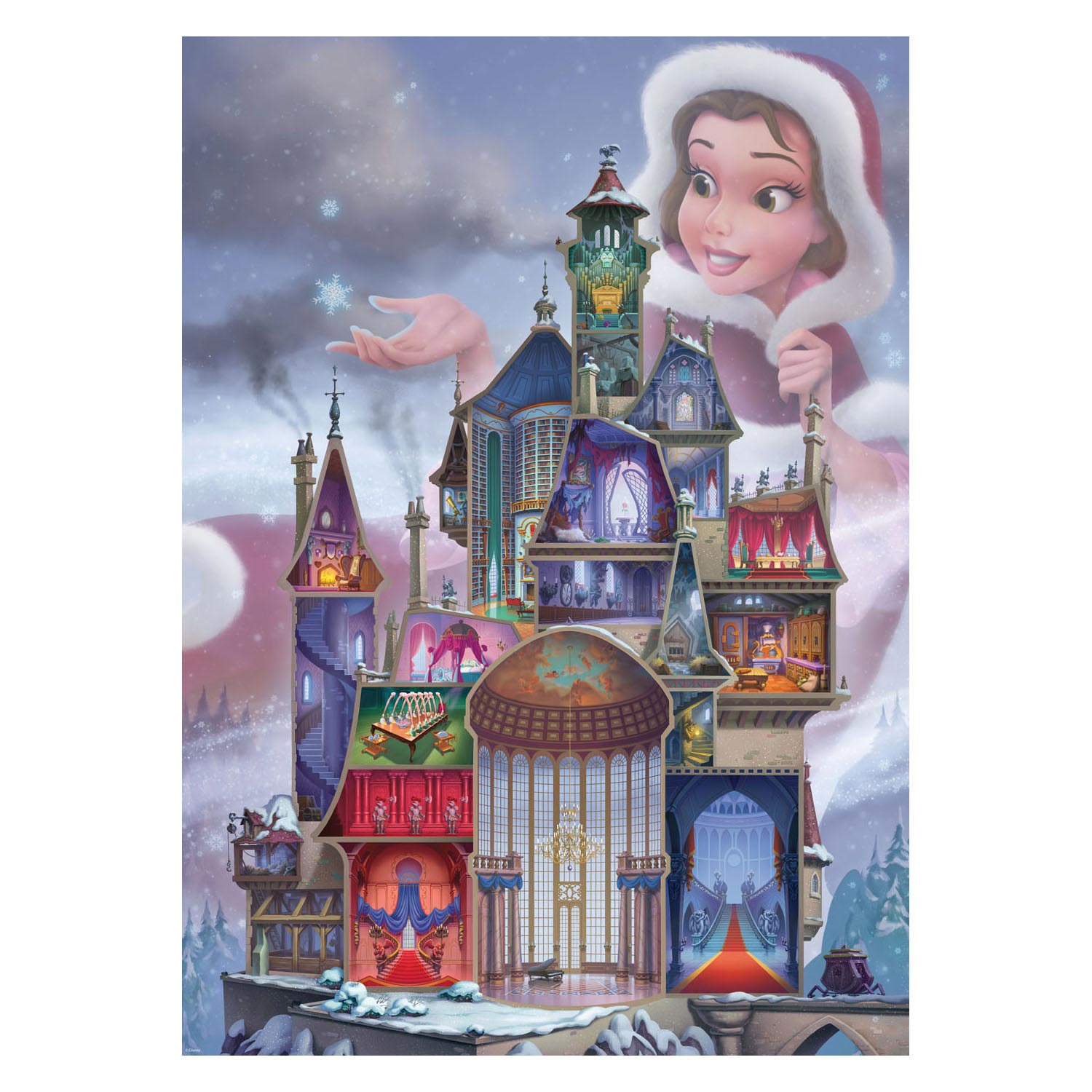 Ravensburger Puzzle Disney Castles - Belle, 1000st.