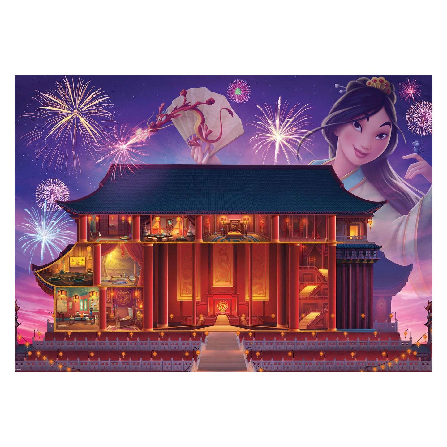 Ravensburger Castles Mulan Leg Puzzle, 1000st.