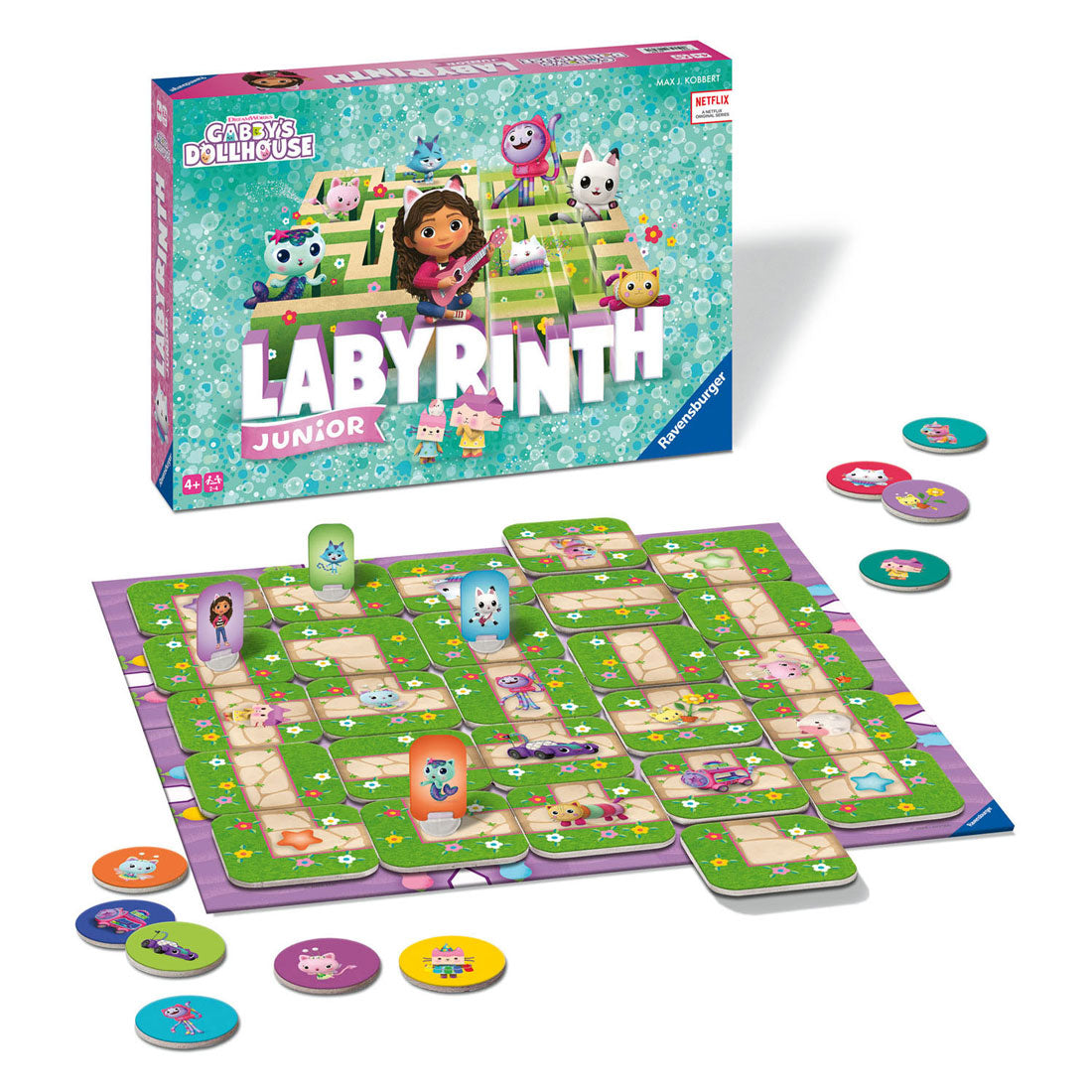 Jeu de société Ravensburger Gabby's Dollhouse Junior Laybrinth