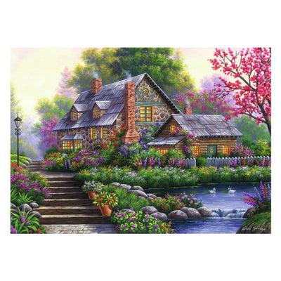 Ravensburger Puzzle Puzzle Romantic Romantic Cottage, 1000st.