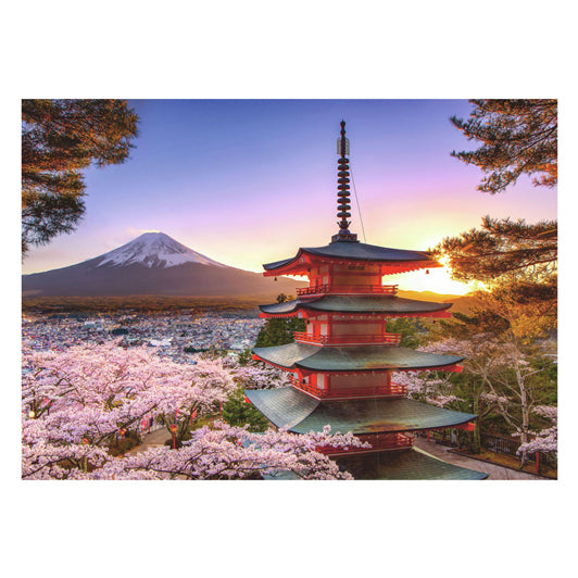 Ravensburger Jigsaw Puzzle Cherry Blossom près de Fuji Berg, 1000st.