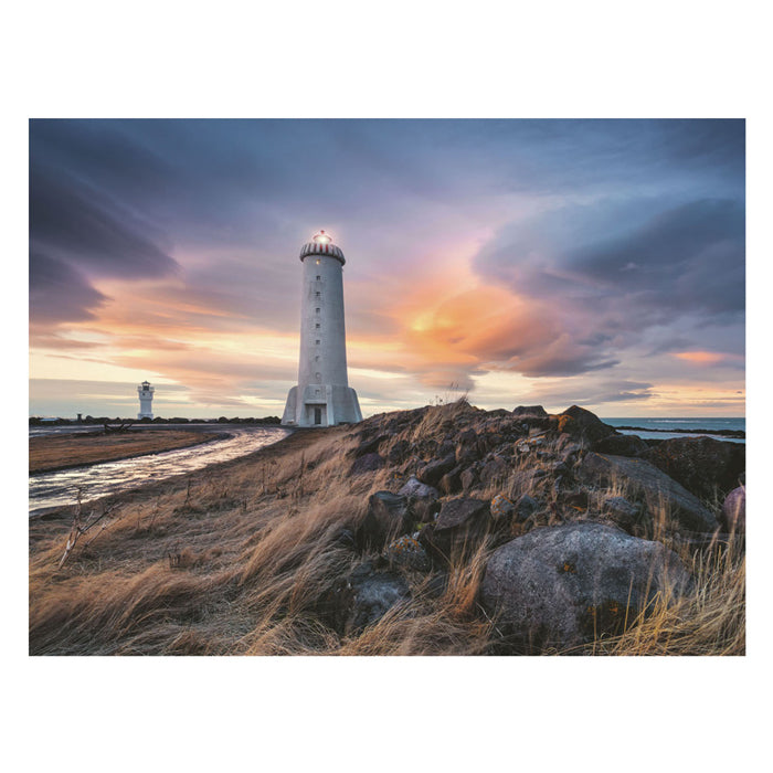 Ravensburger Puzzle Jigsaw Beautiful Air au-dessus du phare d'Akranes Islande, 1500e.