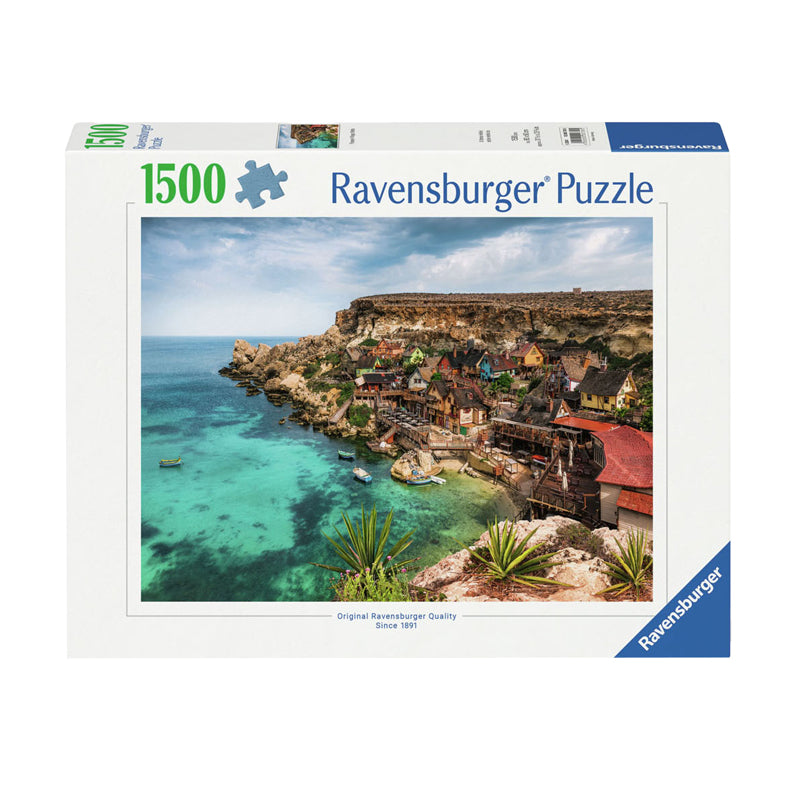 Ravensburger Puzzle Puzzle Popeye Village Malte, 1500e.