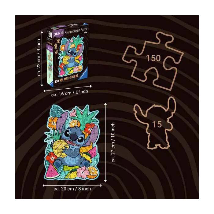 Ravensburger en bois Puzzw Puzzle Stitch, 150e.