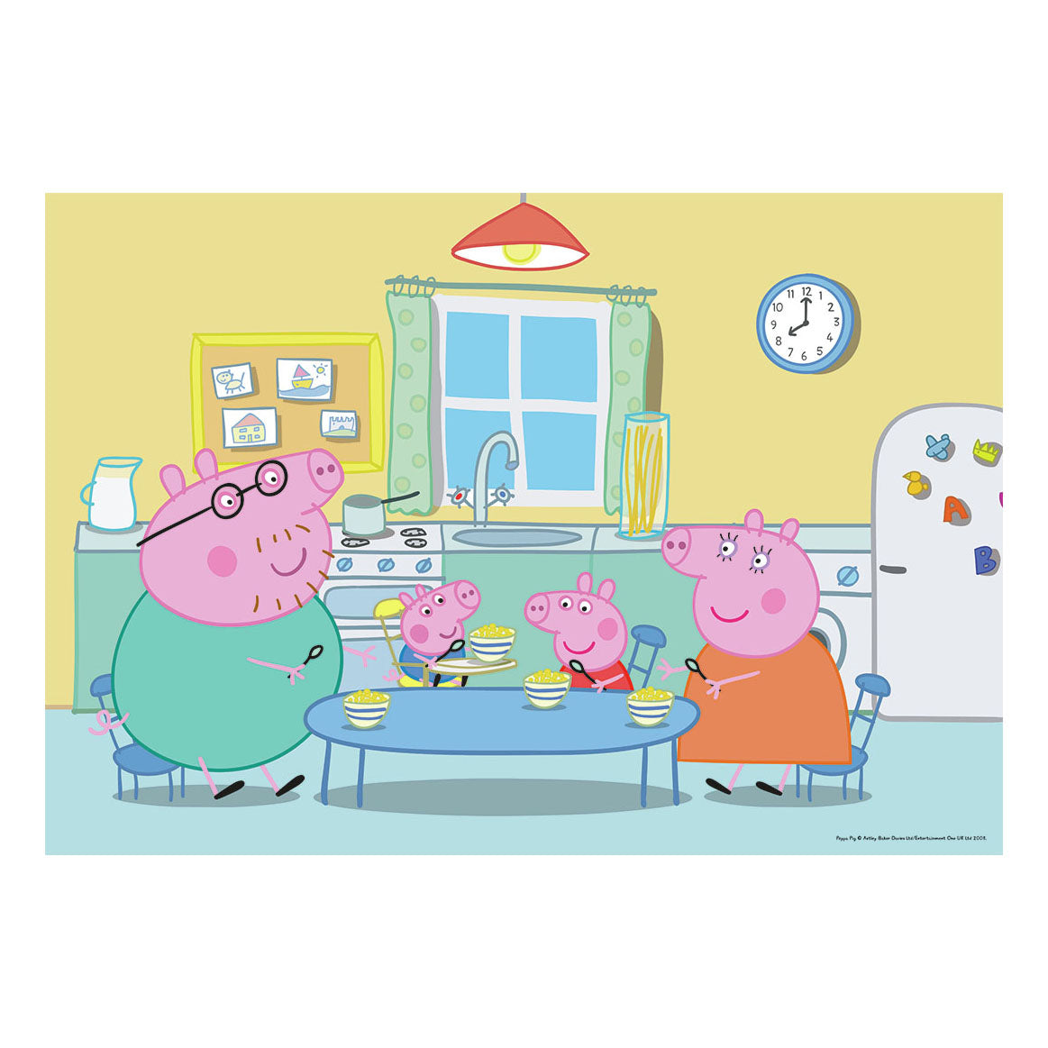 Ravensburger Puzzle à la maison à la maison à Peppa Pig, 2x12 PCS.
