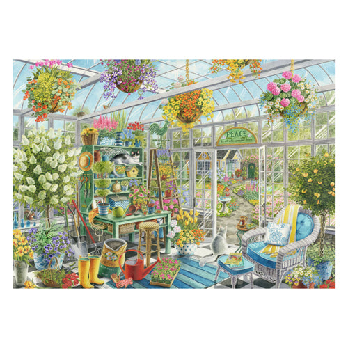 Ravensburger Puzzw Puzzle Flowering Garden Greenhouse, 300st.