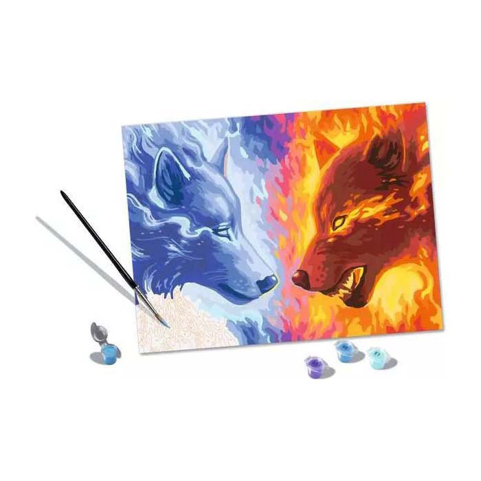 Ravensburger Creart peinture au numéro de feu et de glace
