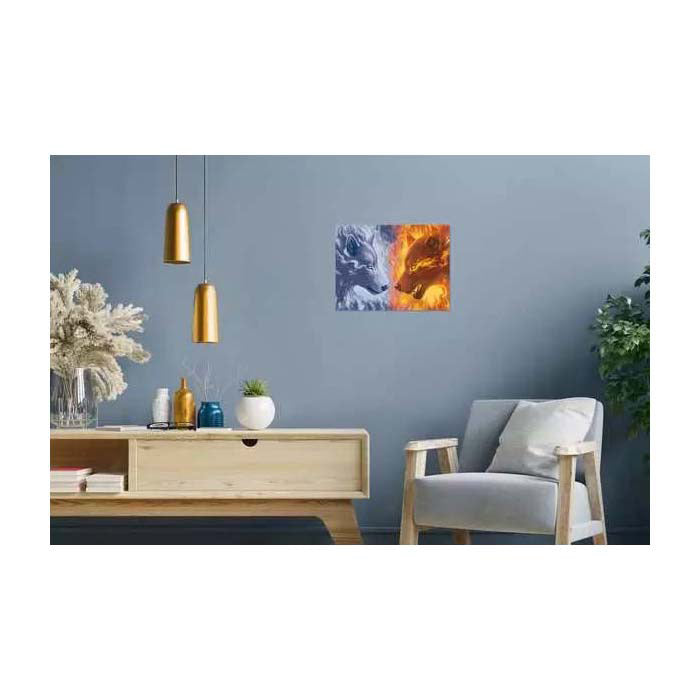 Ravensburger Creart peinture au numéro de feu et de glace