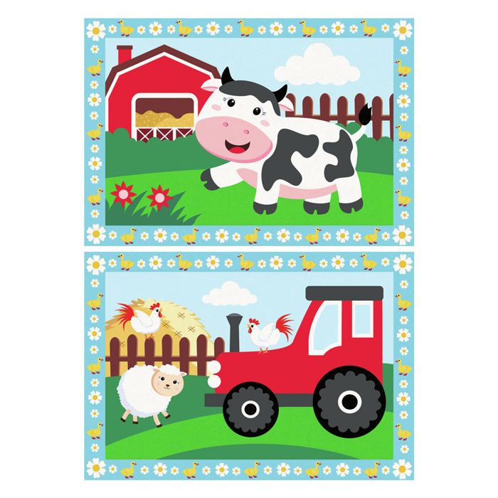 Ravensburger Creart peinture sur un tracteur numéro avec des paysages