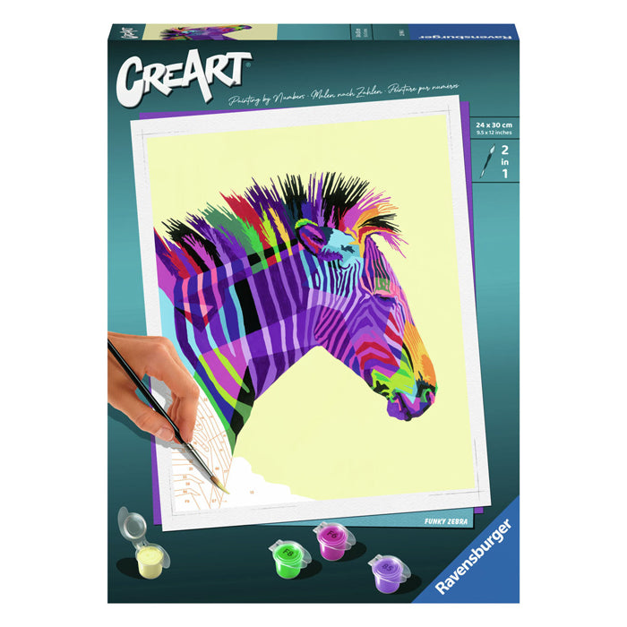 Ravensburger Creart Painting by Number Zebra