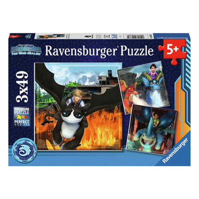 Ravensburger Dragons The Nine Realms Puzzle Jigsaw, 3x49st.
