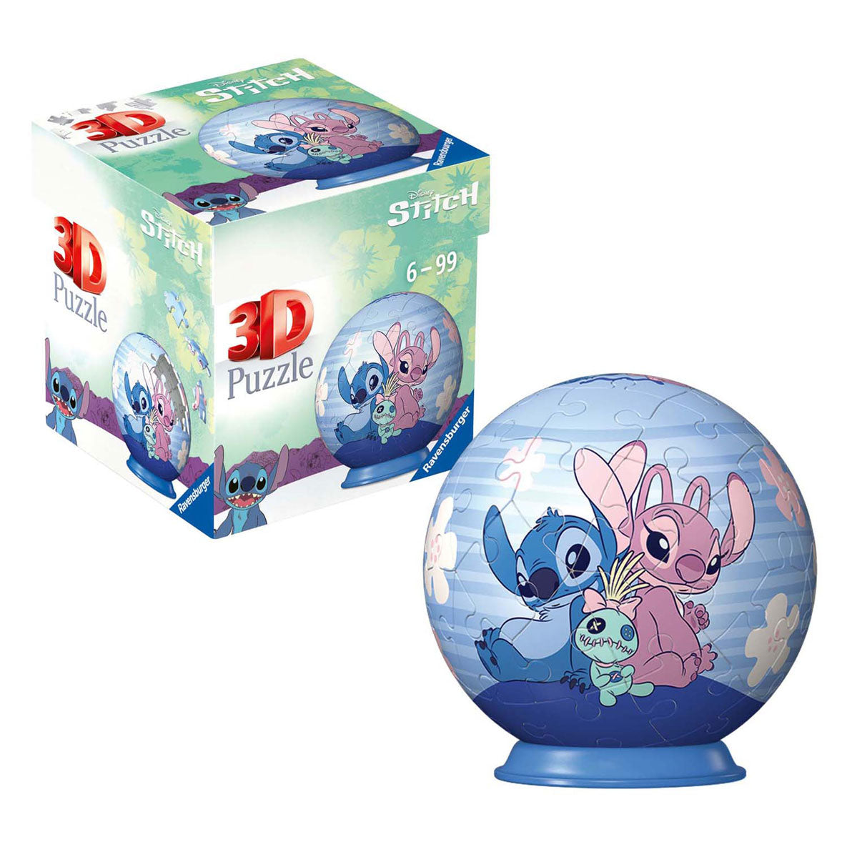 Ravensburger 3d Puzzle Ball Stitch and Angel, 54st.