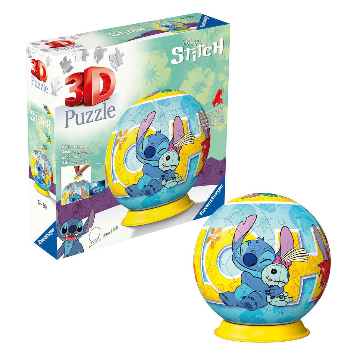 Ravensburger 3d Puzzle Ball Stitch and Pop, 54st.