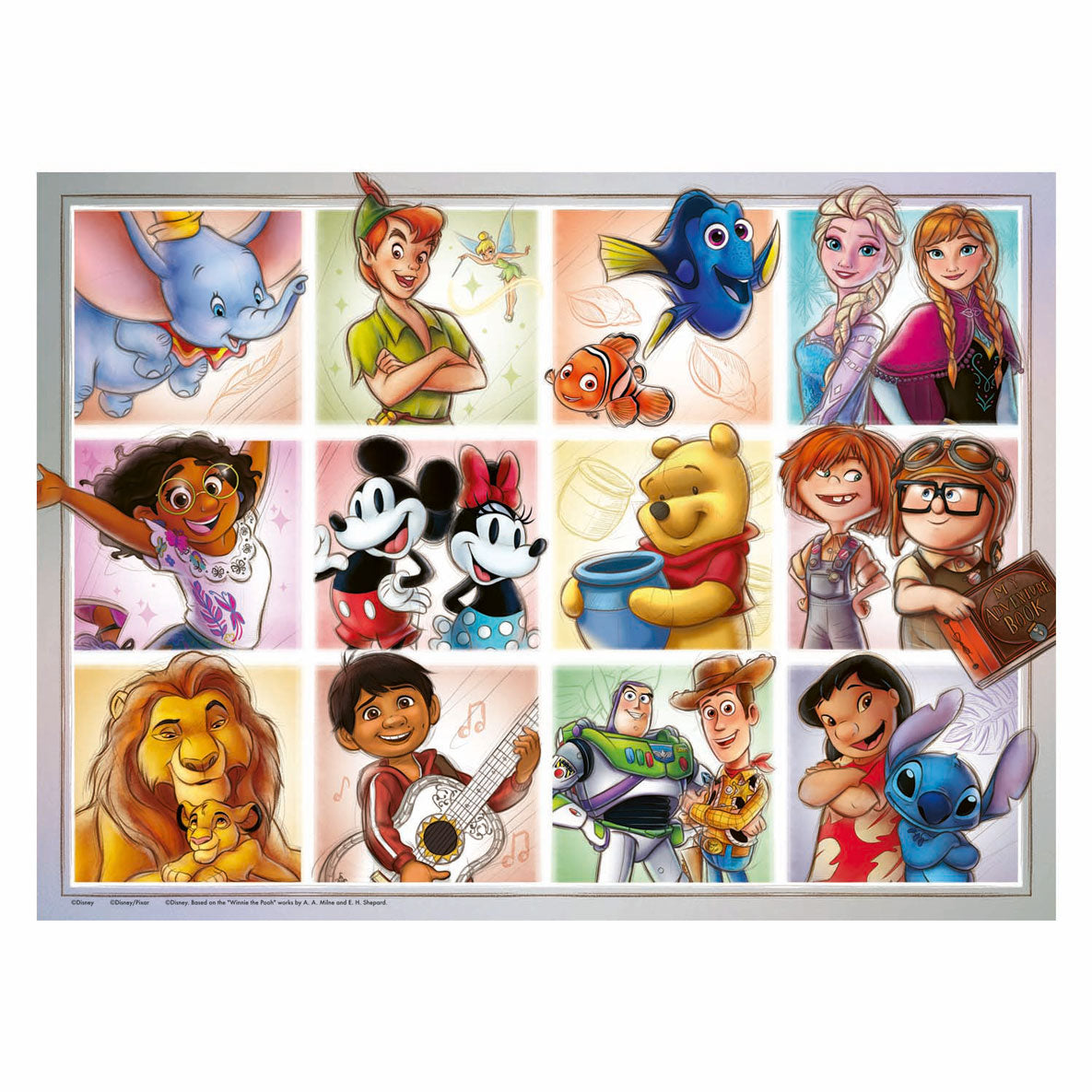 Ravensburger Jigsaw Puzzle XXL Disney Personnages, 100e.