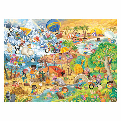 Puzzle de Jigsaw Ravensburger XXL Four Seasons, 100e.