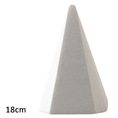 Vaessen creative • pyramide en polystyrène 18cm