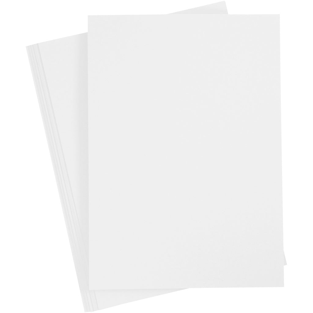 Creativ Company Cardboard White A4 210-220G, 10 feuilles