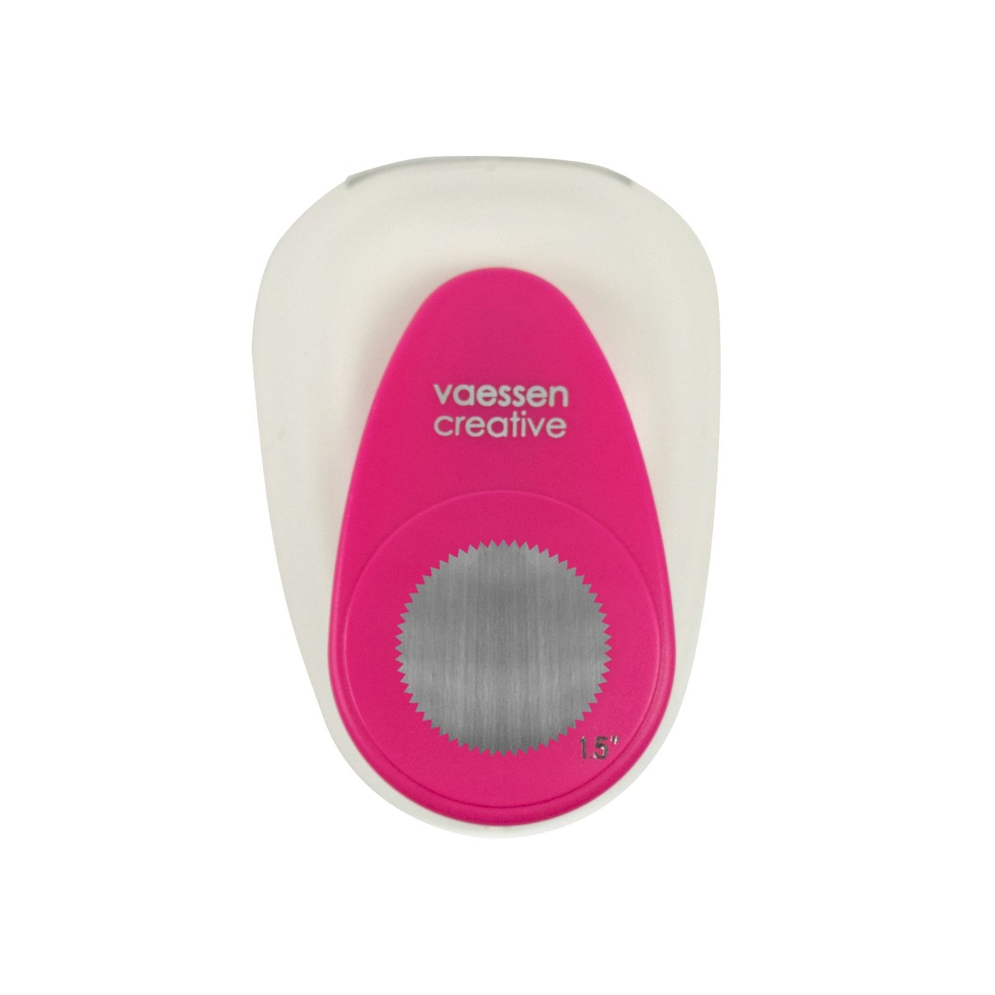 Vaessen creative • figure poinçon cercle dentelé maxi
