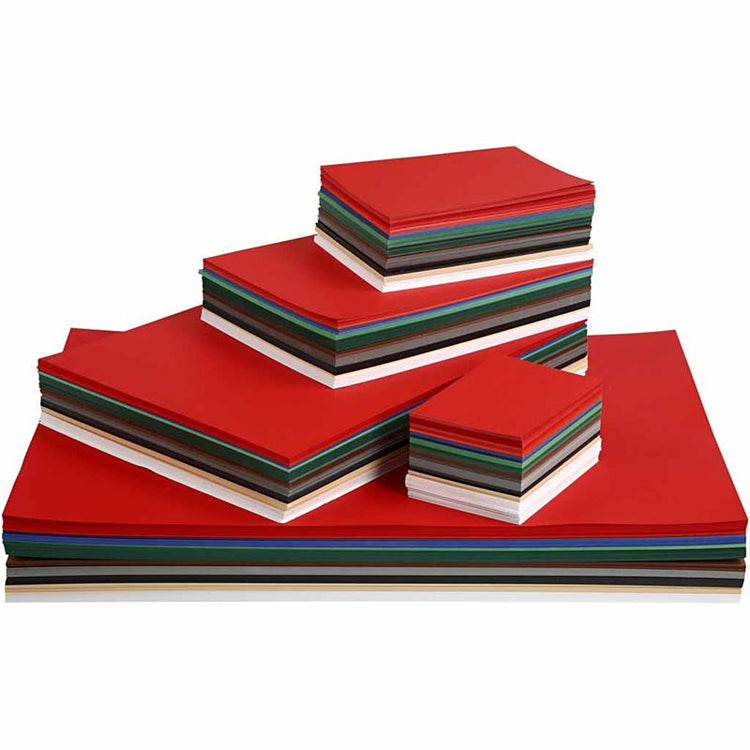 Carton de Noël, a2, a3, a4, a5, a6, 180 gr, diverses couleurs, 1800 feuilles diverses 1 boîte
