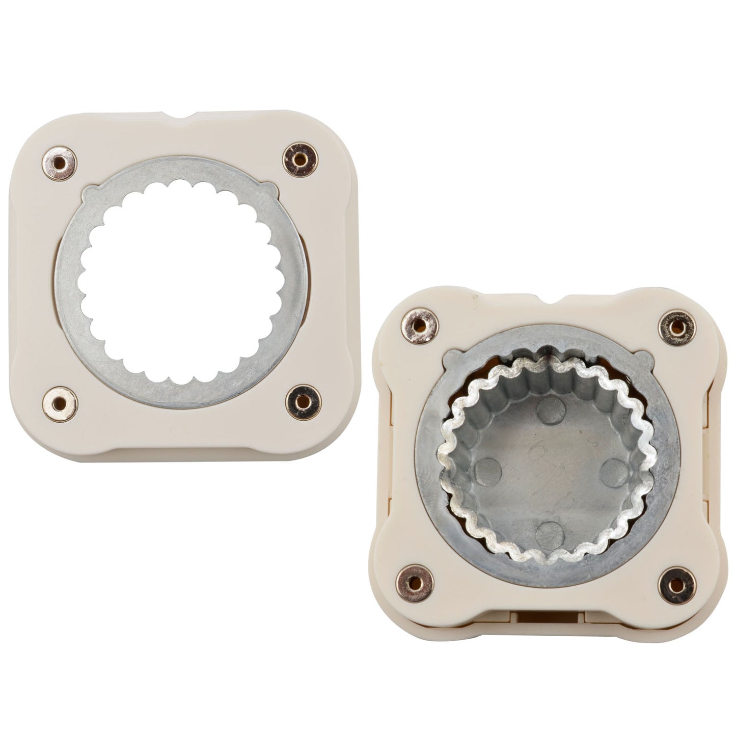 Vaessen creative • poinçon magnétique cercle festonné ø3,5cm