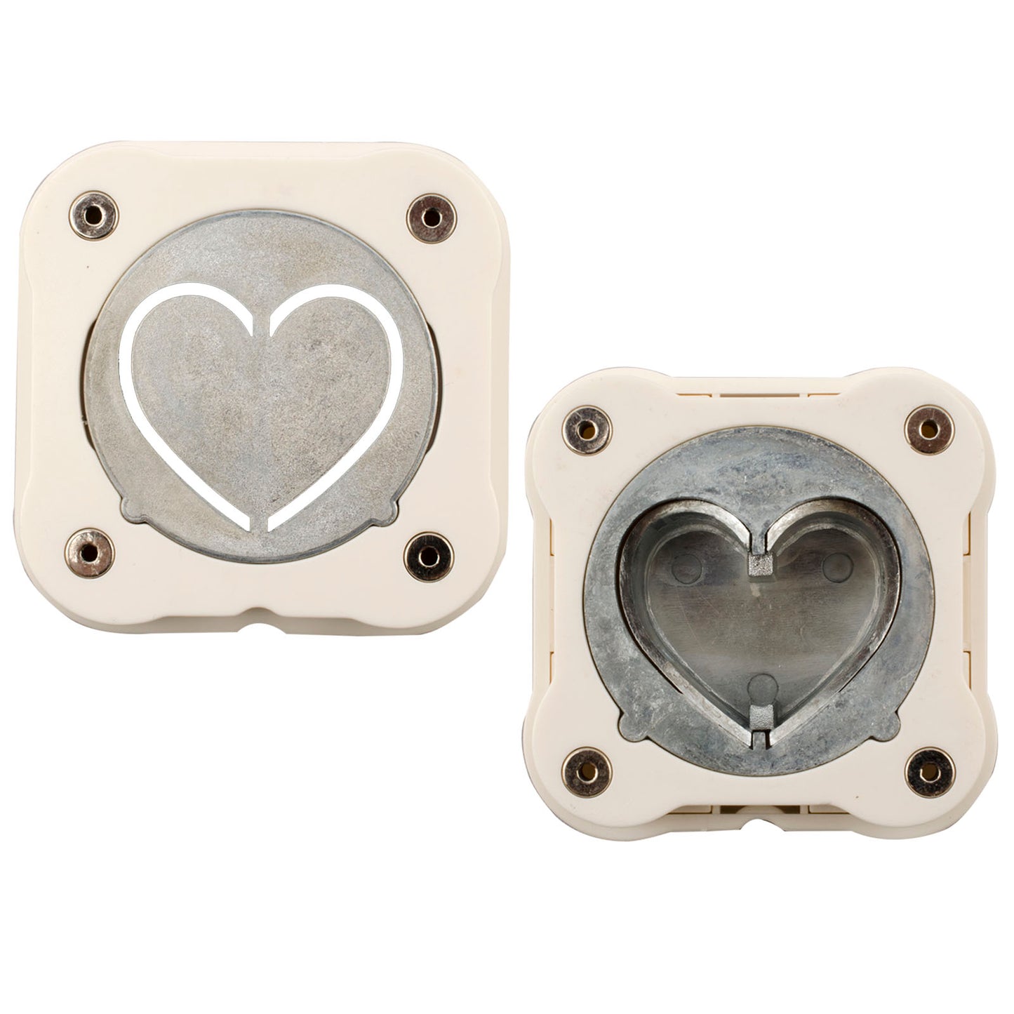 Vaessen creative • perforatrice magnétique coeur 3D 3,8x3,8cm