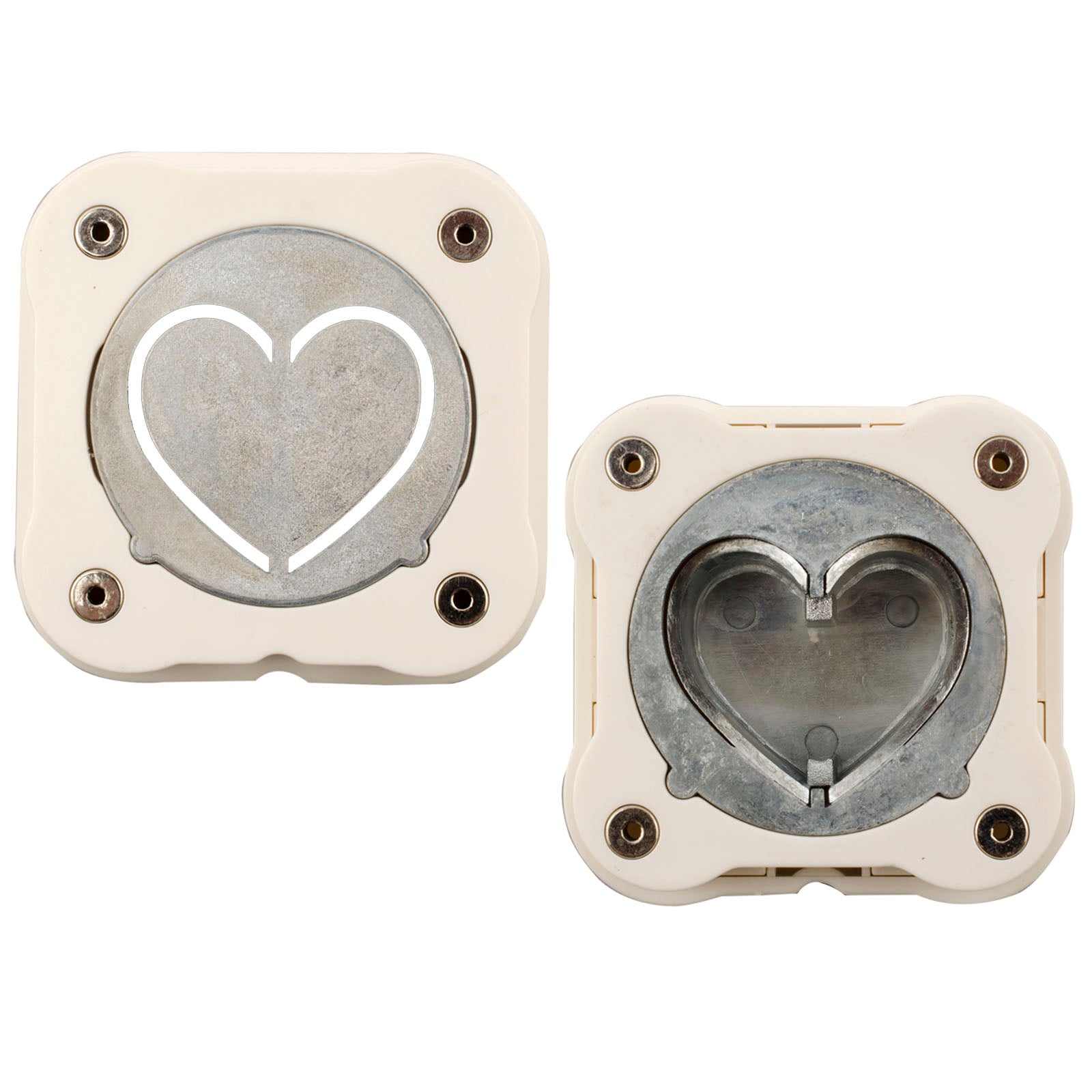 Vaessen creative • perforatrice magnétique coeur 3D 3,8x3,8cm