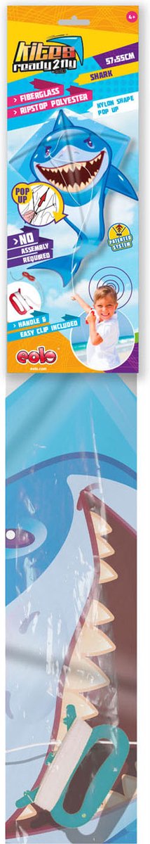 Kites Ready 2 Fly Pop-Up Nylon Vater Shark
