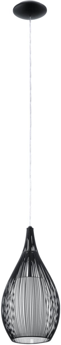 Eglo razoni - lampe suspendue - e27 - ø 19 cm - noir