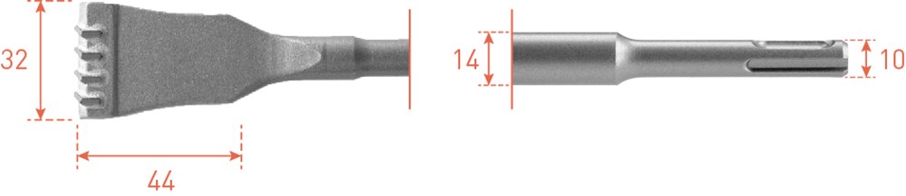 Burin à joint Rotec sds hm 125mm