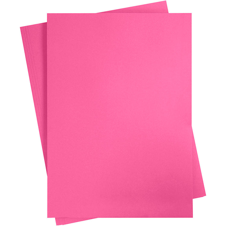 Carton coloré Creativ company, a2, feuille 420x594 mm, 180 gr, rose, 10 feuilles 1 boîte