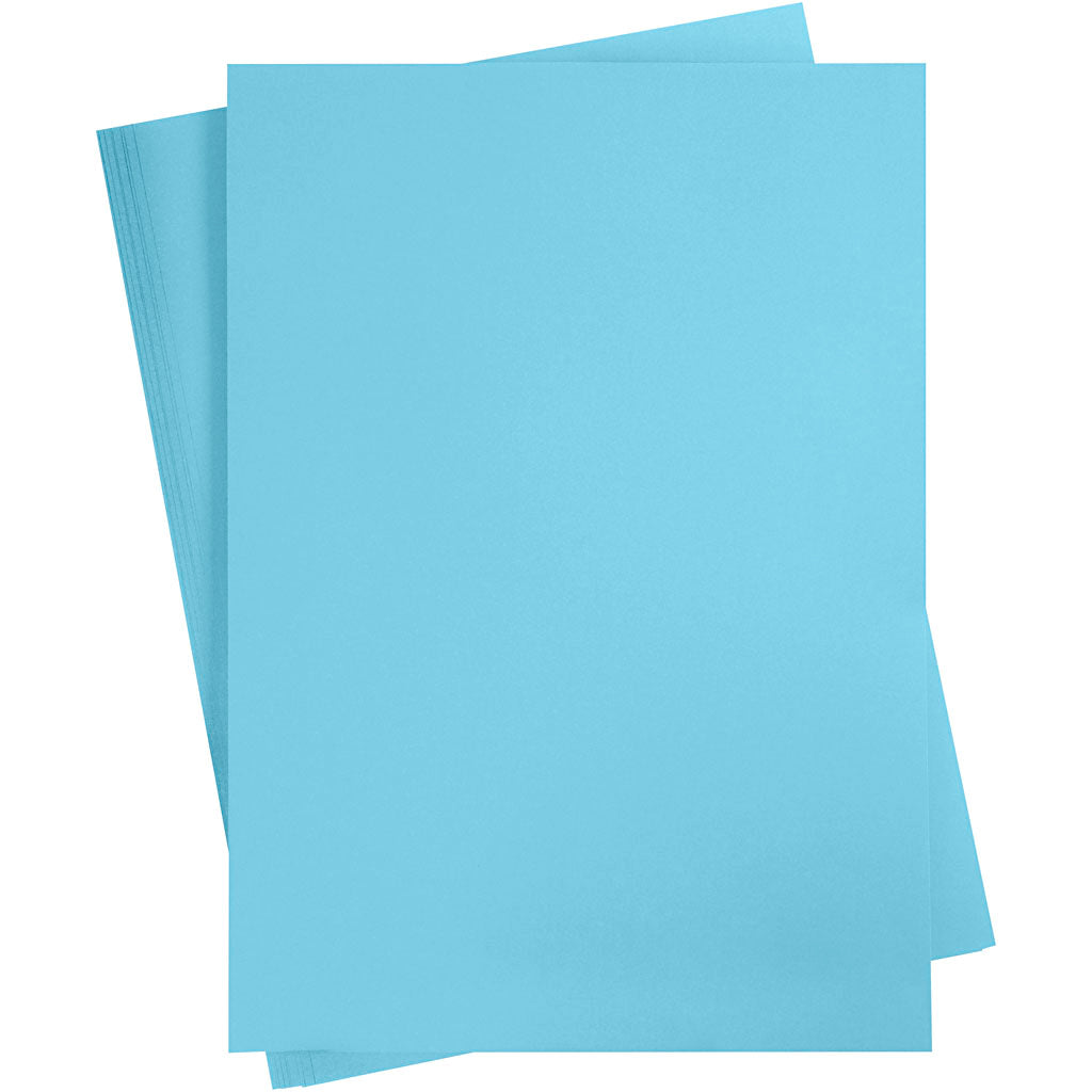 Cardoard coloré de Creativ Company, A2, feuille 420x594 mm, 180 gr, bleu clair, 10 feuille 1 boîte
