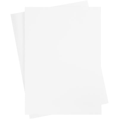 Carton coloré Creativ company, a2, feuille 420x594 mm, 180 gr, blanc, 10 feuilles 1 boîte