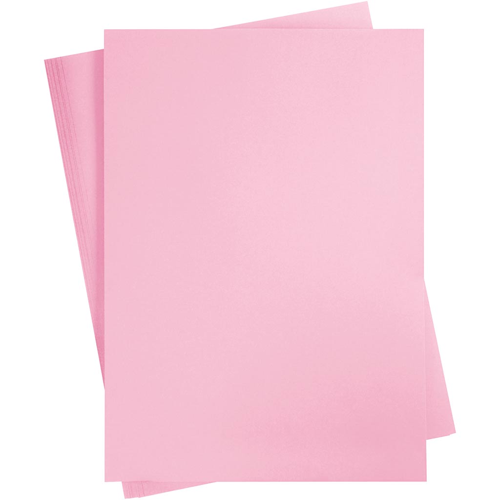 Carton coloré Creativ company, a2, feuille 420x594 mm, 180 gr, rose clair, 10 feuilles 1 boîte