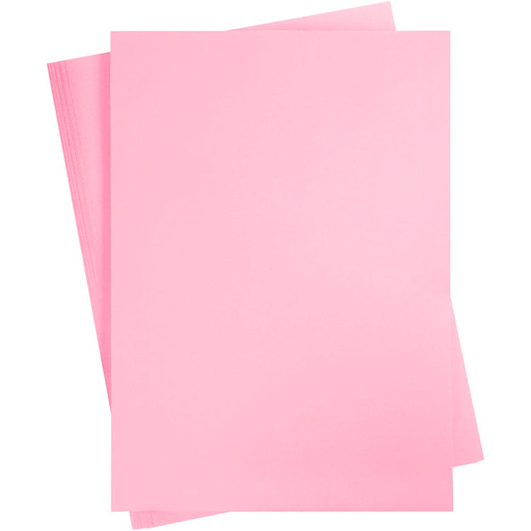 Carton coloré Creativ company, a2, feuille 420x594 mm, 180 gr, rose clair, 10 feuilles 1 boîte