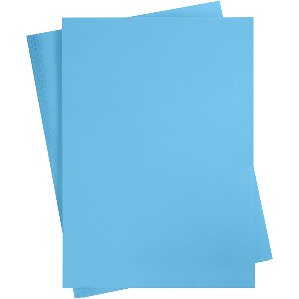 Carton coloré Creativ company, a2, feuille 420x594 mm, 180 gr, bleu, 10 feuilles 1 boîte