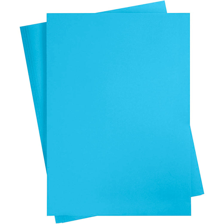 Carton coloré Creativ company, a2, feuille 420x594 mm, 180 gr, bleu, 10 feuilles 1 boîte