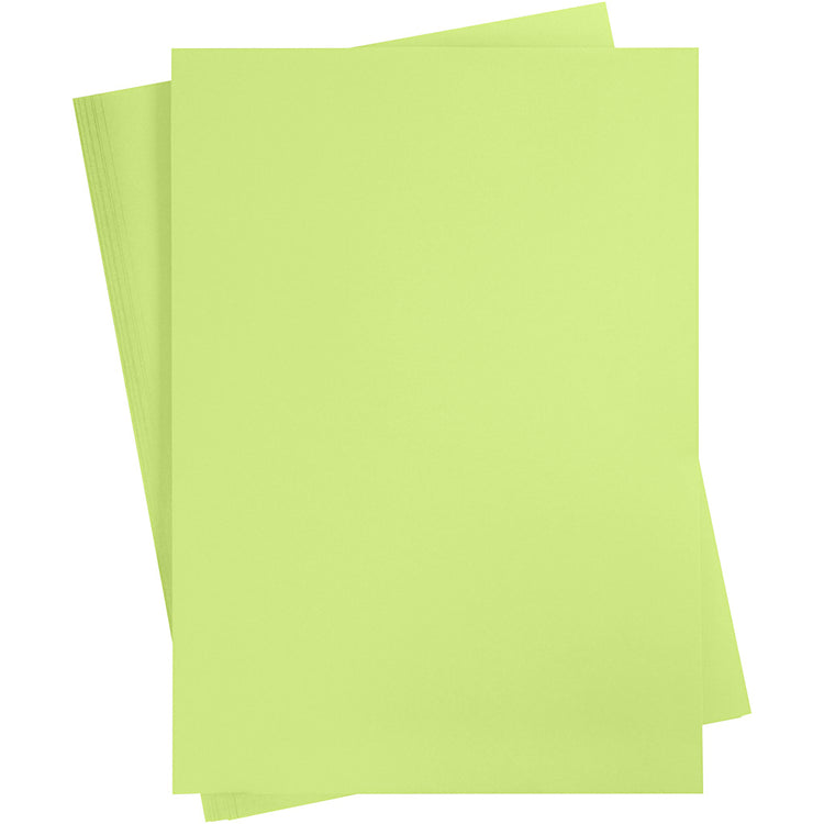 Carton coloré Creativ company, a2, feuille 420x594 mm, 180 gr, vert clair, 10 feuilles 1 boîte