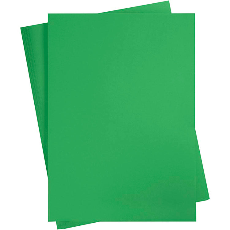 Carton coloré Creativ company, a2, feuille 420x594 mm, 180 gr, vert herbe, 10 feuilles 1 boîte